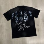 F103# P63 FIRST ROW WAKE UP AND BE FIERCE FLAME APPLIQUE TEE火焰时尚潮牌短袖