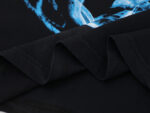 F103# P63 FIRST ROW WAKE UP AND BE FIERCE FLAME APPLIQUE TEE火焰时尚潮牌短袖