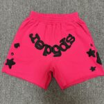 7101#玫红毛圈短裤 s~xl p65
