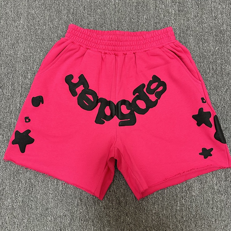 7101#玫红毛圈短裤 s~xl p65