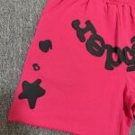 7101#玫红毛圈短裤 s~xl p65