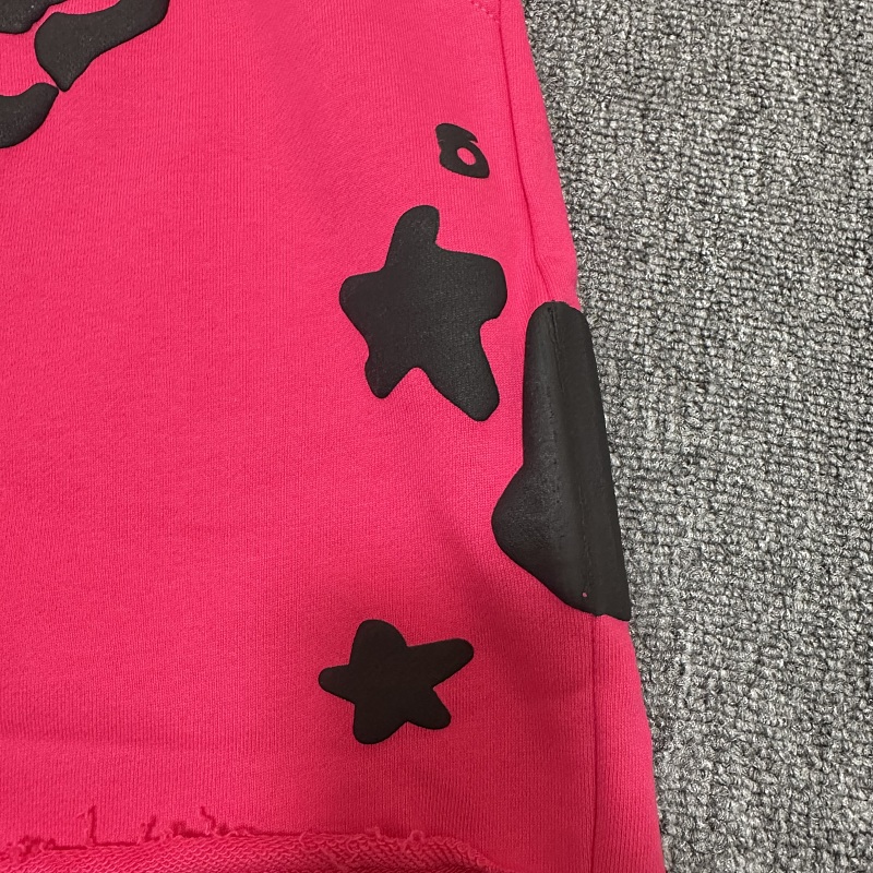 7101#玫红毛圈短裤 s~xl p65