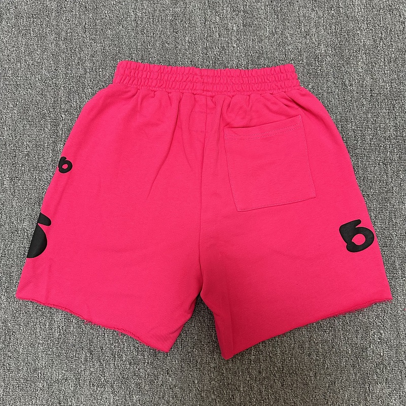 7101#玫红毛圈短裤 s~xl p65
