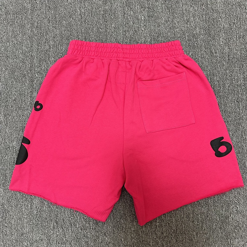 7101#玫红毛圈短裤 s~xl p65