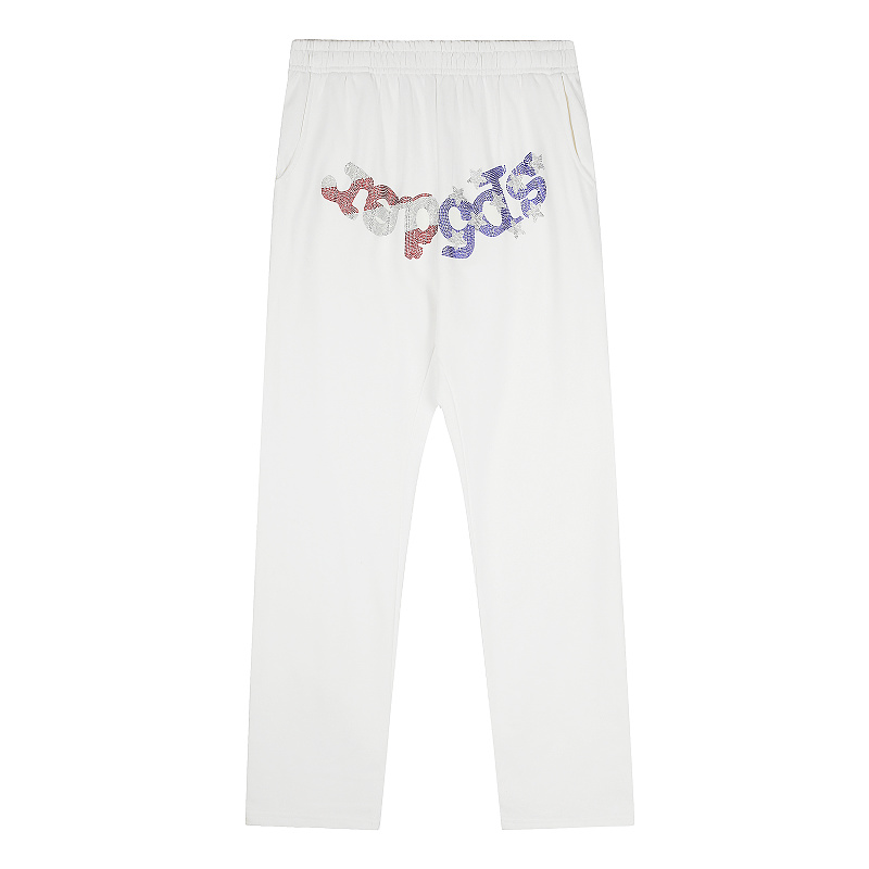 7799#《图案全钻》黑色 白色毛圈面料s~xl上衣p95.2699#黑色裤子p100
