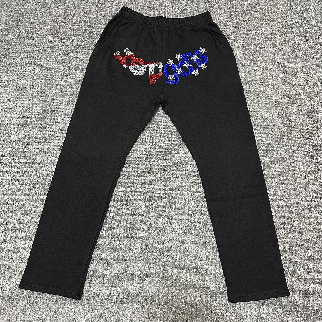 7799#《图案全钻》黑色 白色毛圈面料s~xl上衣p95.2699#黑色裤子p100