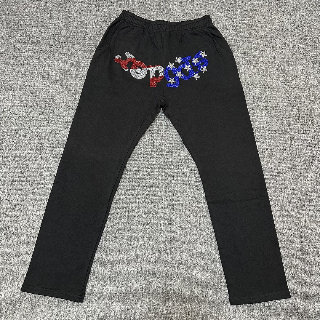 7799#《图案全钻》黑色 白色毛圈面料s~xl上衣p95.2699#黑色裤子p100