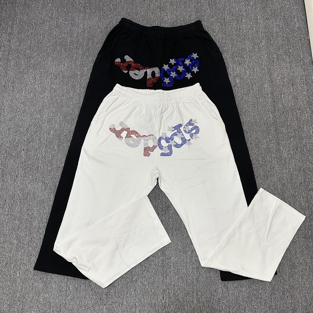 7799#《图案全钻》黑色 白色毛圈面料s~xl上衣p95.2699#黑色裤子p100