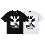 编号3072，Purple Brand反战主题蘑菇云印花高品质双纱纯棉休闲短袖T恤男女