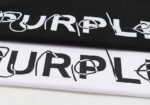编号3001，新晋潮牌purple brand简单纯色heavy logo印花高克重双纱纯棉短袖T恤男女
