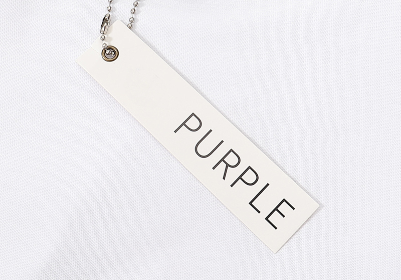 编号3005，美式潮牌purple brand蘑菇云朵印花高克重双纱宽松休闲短袖T恤男女