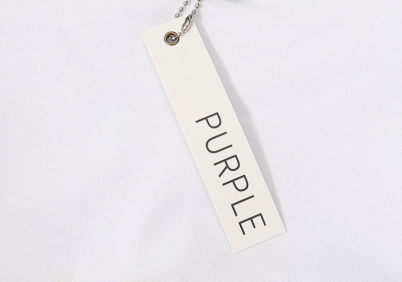 编号3013，外贸美潮Purple Brand经典Logo彩色图案双纱纯棉休闲短袖T恤男女