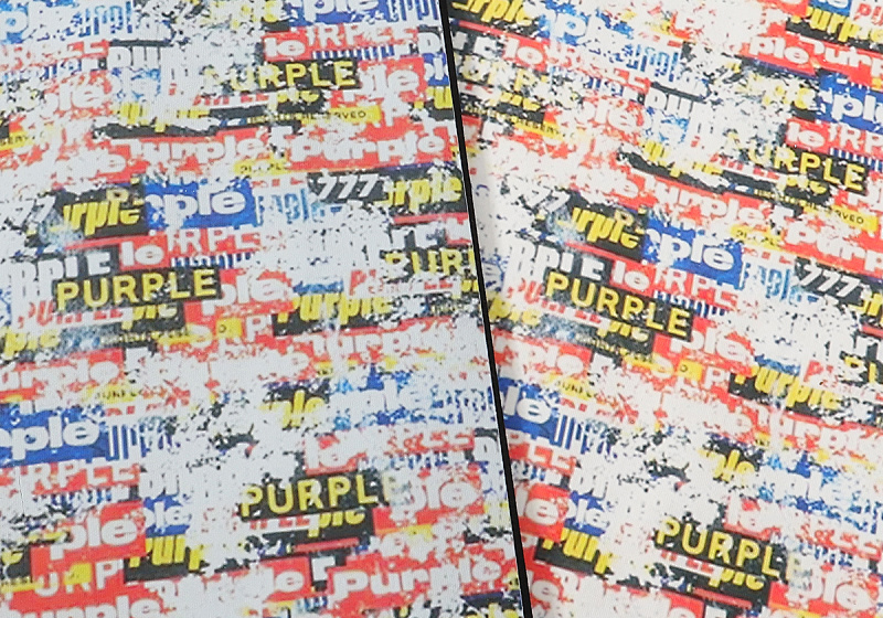 编号3016，外贸美潮Purple Brand油画Decal贴画高克重双纱纯棉短袖T恤男女
