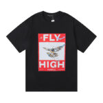 编号3018，美式潮牌Purple Brand FLY HIGH印花高品质双纱纯棉休闲短袖T恤男女