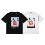 编号3036，美潮Purple Brand SKY INN滑板椰树印花高品质双纱纯棉休闲短袖T恤男女