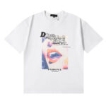 编号3053，美潮Purple Brand性感红唇美女印花Dreams高品质双纱纯棉休闲短袖T恤男女