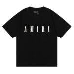 编号901，批48，小众美潮AMIRI简单LOGO印花高克重纯棉双纱半袖短袖T恤男女