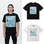 编号925，美潮轻奢AMIRI CALIFORNIA HAWAIIAN金州限定款双纱纯棉休闲短袖T恤男女