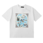 编号925，美潮轻奢AMIRI CALIFORNIA HAWAIIAN金州限定款双纱纯棉休闲短袖T恤男女