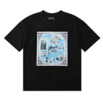 编号925，美潮轻奢AMIRI CALIFORNIA HAWAIIAN金州限定款双纱纯棉休闲短袖T恤男女