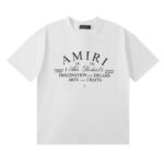 编号928，美潮轻奢AMIRI件纯色标语印花清新休闲百搭纯棉短袖T恤男女