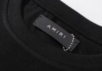 编号950，美潮轻奢Amiri Records Wolf小Logo狼印花高品质双纱纯棉短袖T恤男女