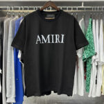 编号971，2024SS新款Amiri美式高街休闲高品质双纱纯棉短袖T恤男女潮