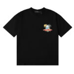 编号998，美潮轻奢AMIRI MA Paradise天堂风景图案印花高品质双纱纯棉休闲短袖T恤男女
