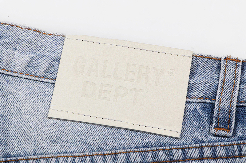 937#Gallery Dept新款基础款水洗微喇蓝色拼接牛仔裤百搭长裤 蓝色拼浅蓝色 黑色拼黑色 黑色拼蓝色 S~XL p115