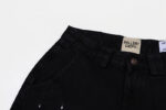 601#Gallery Dept新款泼墨水洗黑色拼接微喇牛仔裤百搭长裤 黑色  S~XL p120