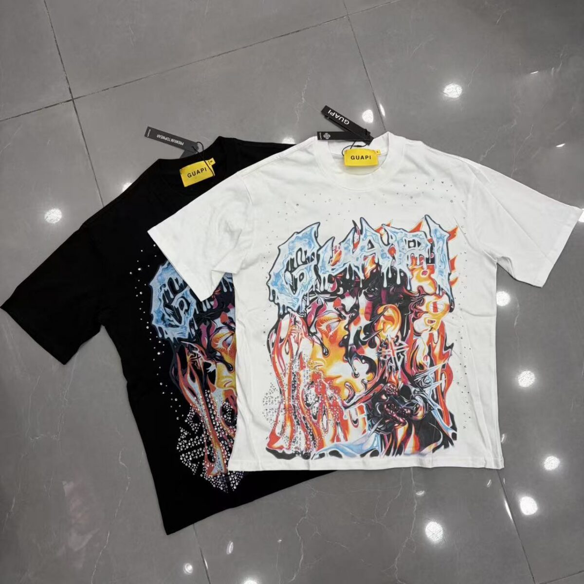 Guapi  Revived Tee T-shirt2026ss 新款时尚潮牌白墨直喷短袖