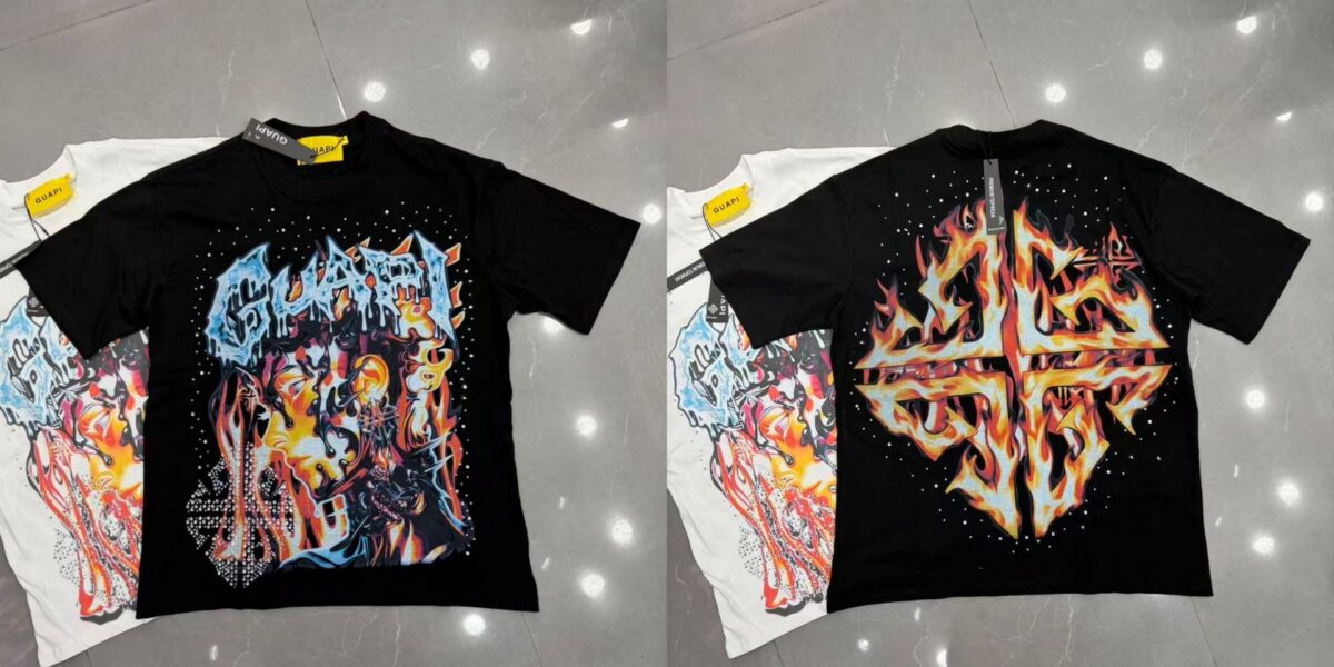 Guapi  Revived Tee T-shirt2026ss 新款时尚潮牌白墨直喷短袖