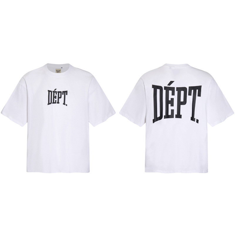 Gallery Dept新款经典基础款法文字母LOGO基础标语圆领短袖T恤夏