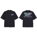 Gallery Dept新款经典基础款法文字母LOGO基础标语圆领短袖T恤夏