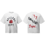 Gallery Dept新款经典基础款法文字母LOGO基础标语圆领短袖T恤夏