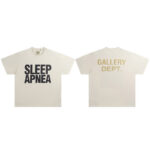 Gallery Dept新款经典基础款法文字母LOGO基础标语圆领短袖T恤夏
