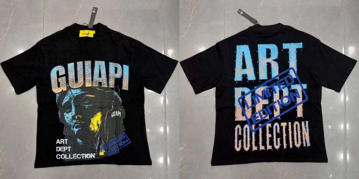 Guapi  Revived Tee T-shirt2026ss 新款时尚潮牌白墨直喷短袖