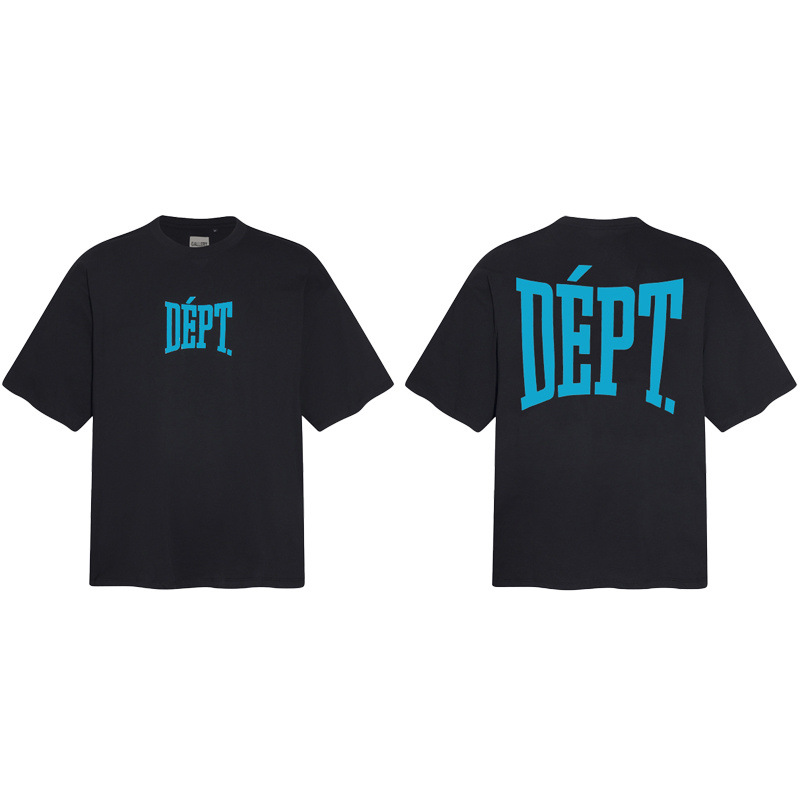 Gallery Dept新款经典基础款法文字母LOGO基础标语圆领短袖T恤夏