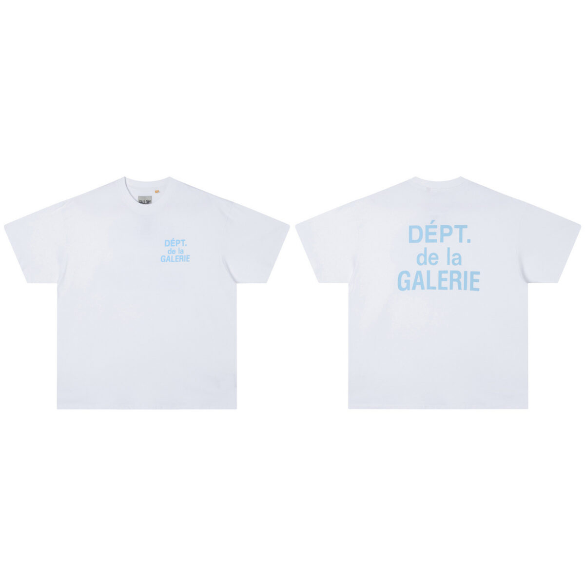 Gallery Dept新款经典基础款法文字母LOGO基础标语圆领短袖T恤夏