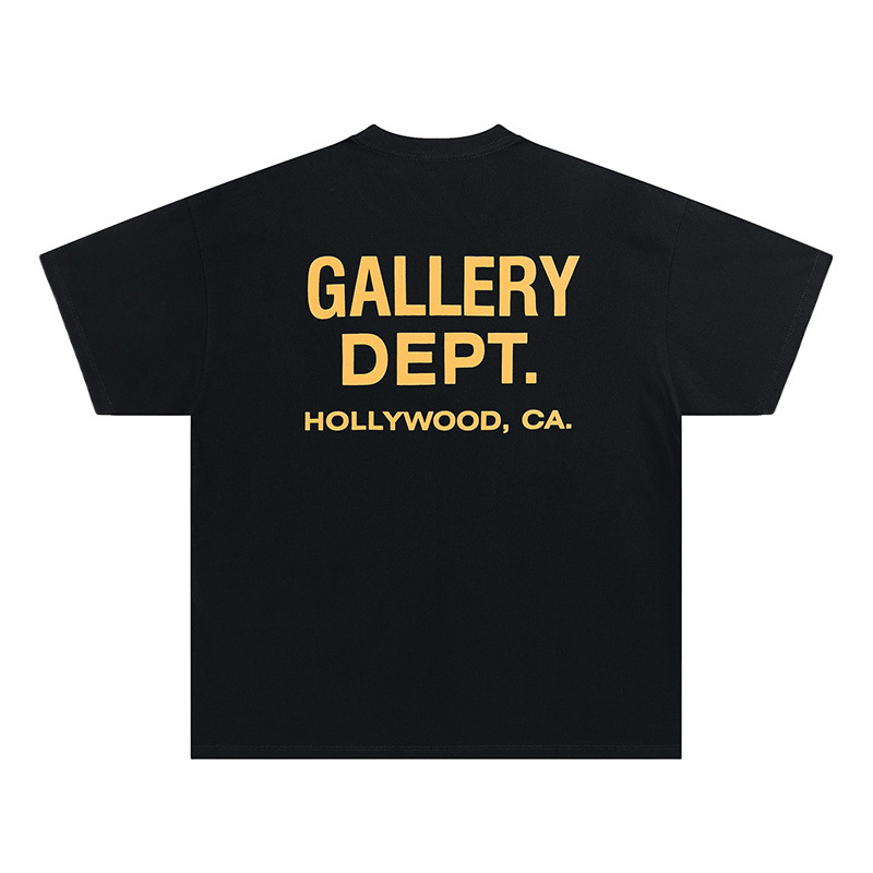 Gallery Dept新款经典基础款法文字母LOGO基础标语圆领短袖T恤夏