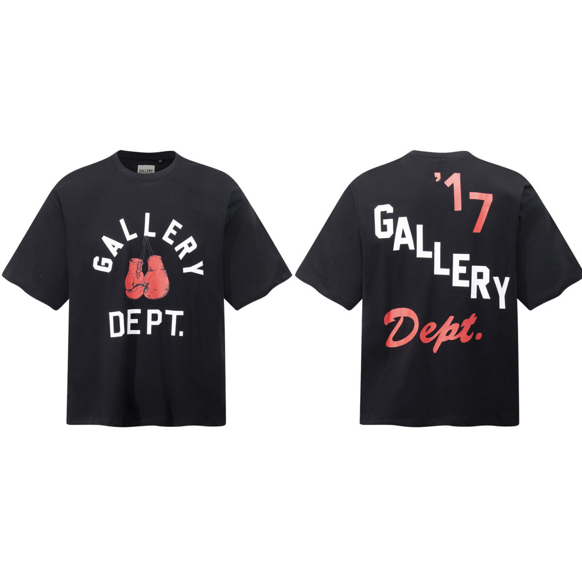 Gallery Dept新款经典基础款法文字母LOGO基础标语圆领短袖T恤夏