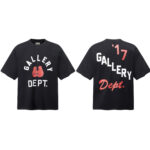 Gallery Dept新款经典基础款法文字母LOGO基础标语圆领短袖T恤夏