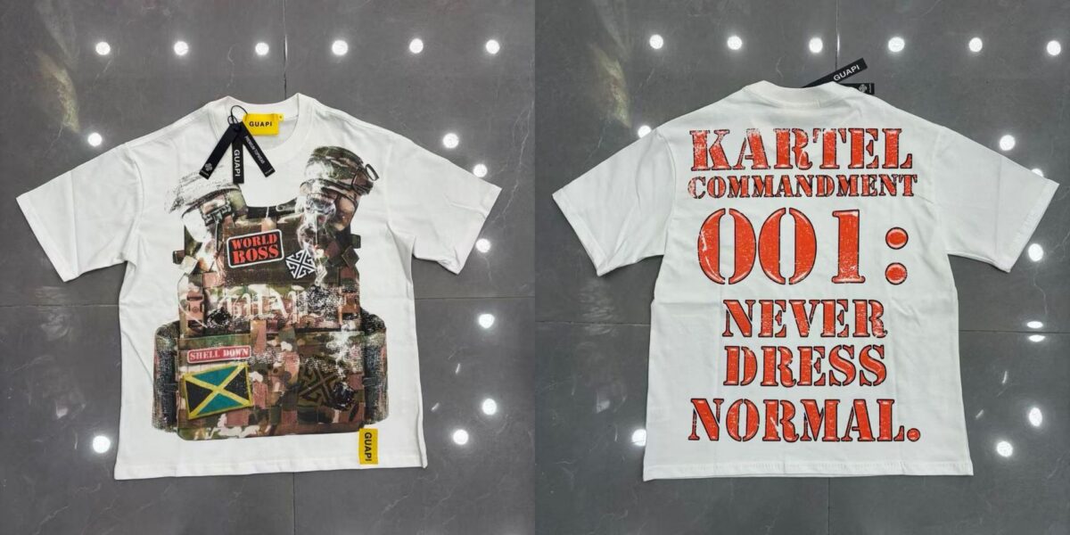 Guapi  Revived Tee T-shirt2026ss 新款时尚潮牌白墨直喷短袖