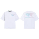 Gallery Dept新款经典基础款法文字母LOGO基础标语圆领短袖T恤夏