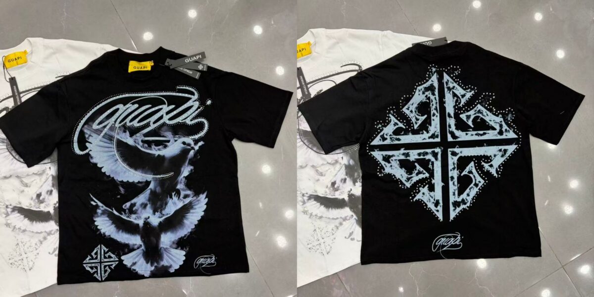 Guapi  Revived Tee T-shirt2026ss 新款时尚潮牌白墨直喷短袖