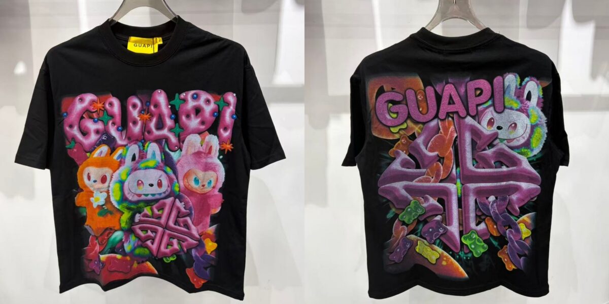 Guapi  Revived Tee T-shirt2026ss 新款时尚潮牌白墨直喷短袖