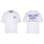 Gallery Dept新款经典基础款法文字母LOGO基础标语圆领短袖T恤夏