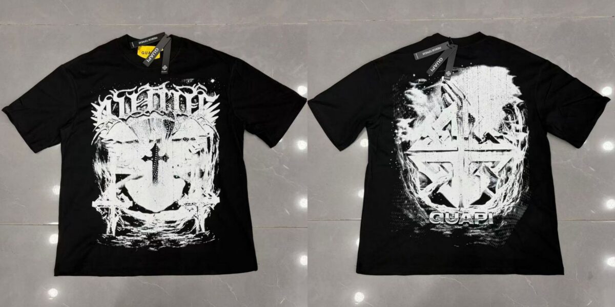 Guapi  Revived Tee T-shirt2026ss 新款时尚潮牌白墨直喷短袖