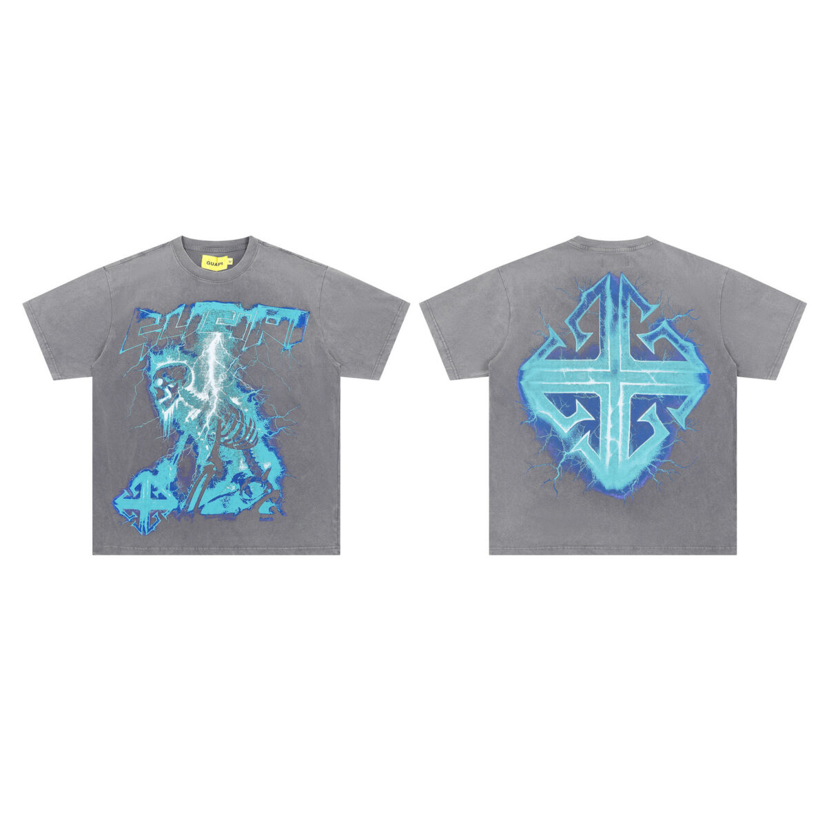 Guapi  Revived Tee T-shirt2026ss 新款时尚潮牌白墨直喷短袖