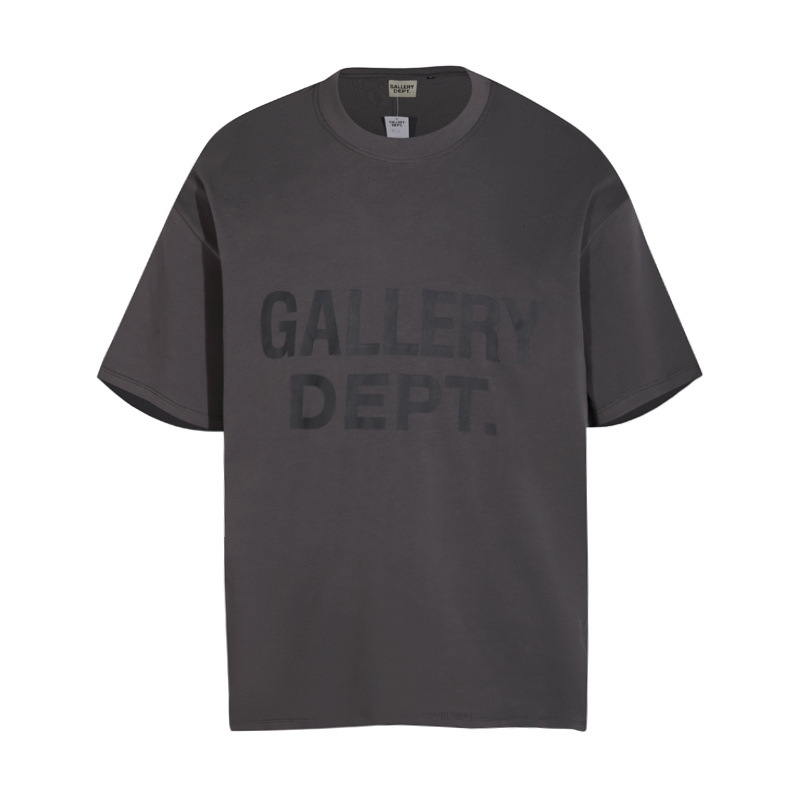 Gallery Dept新款经典基础款法文字母LOGO基础标语圆领短袖T恤夏